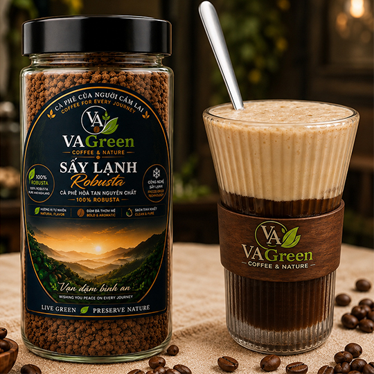 Cà phê Sấy lạnh Robusta 100% 